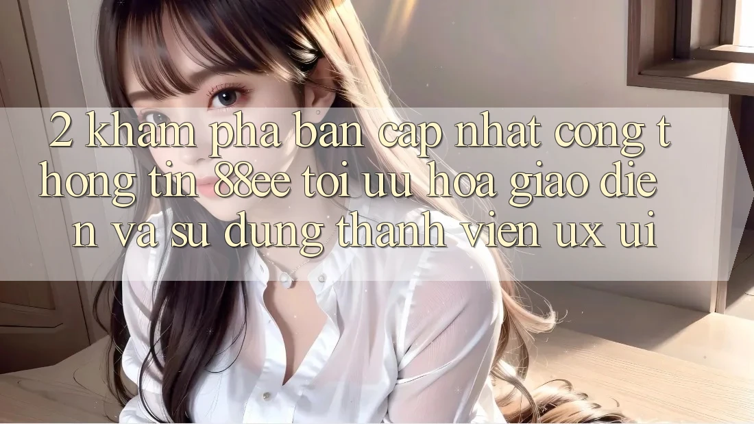 2. Khám Phá Bản Cập Nhật Cổng thông tin 88ee: Tối Ưu Hóa Giao Diện Và Sử dụng Thành viên (UX/UI)