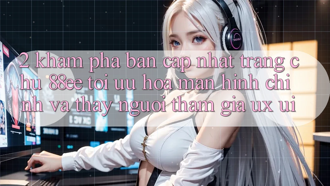 2. Khám Phá Bản Cập Nhật Trang chủ 88ee: Tối Ưu Hóa Màn hình chính Và Thấy Người tham gia (UX/UI)