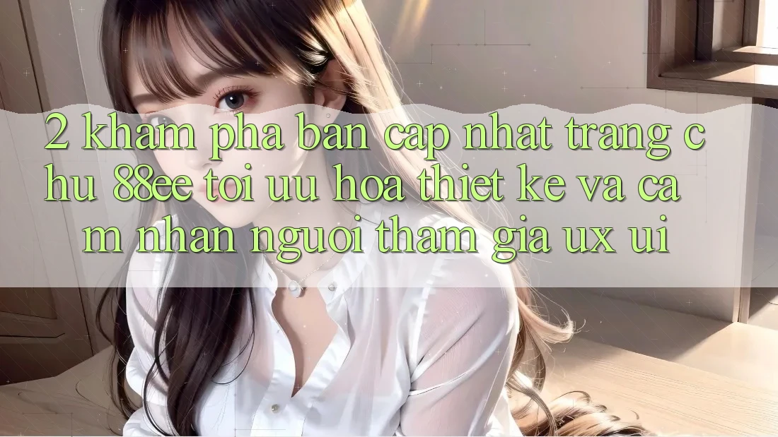 2. Khám Phá Bản Cập Nhật Trang chủ 88ee: Tối Ưu Hóa Thiết kế Và Cảm nhận Người tham gia (UX/UI)