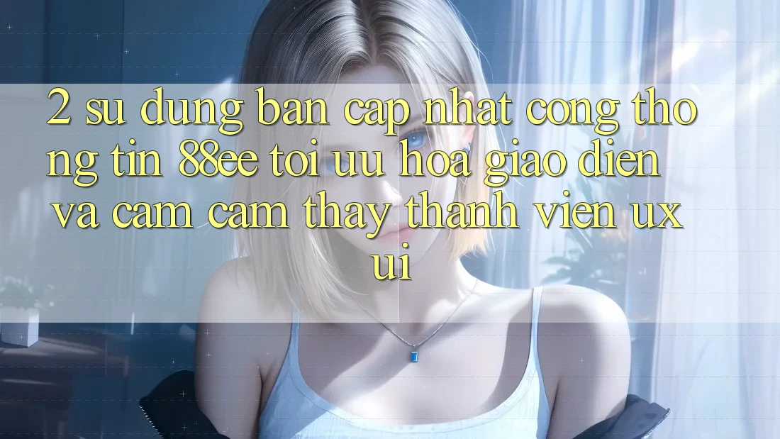 2. Sử dụng Bản Cập Nhật Cổng thông tin 88ee: Tối Ưu Hóa Giao Diện Và Cảm cảm thấy Thành viên (UX/UI) 2. Sử dụng Bản Cập Nhật Cổng thông tin 88ee: Tối Ưu Hóa Giao Diện Và Cảm cảm thấy Thành viên (UX/UI)