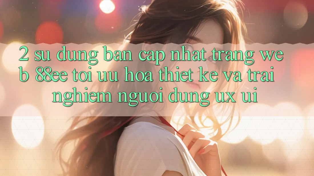 2. Sử dụng Bản Cập Nhật Trang web 88ee: Tối Ưu Hóa Thiết kế Và Trải Nghiệm Người Dùng (UX/UI)