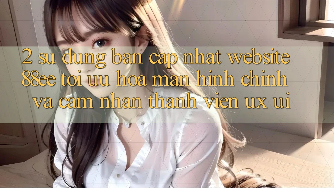 2. Sử dụng Bản Cập Nhật Website 88ee: Tối Ưu Hóa Màn hình chính Và Cảm nhận Thành viên (UX/UI)