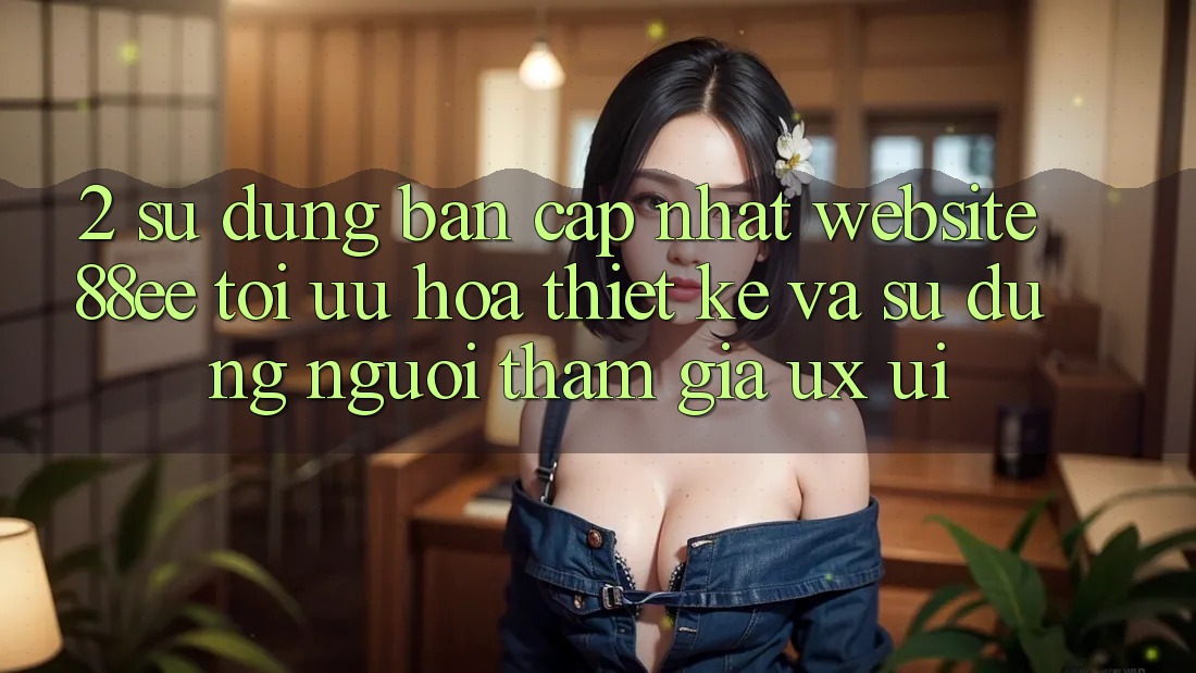 2. Sử dụng Bản Cập Nhật Website 88ee: Tối Ưu Hóa Thiết kế Và Sử dụng Người tham gia (UX/UI)