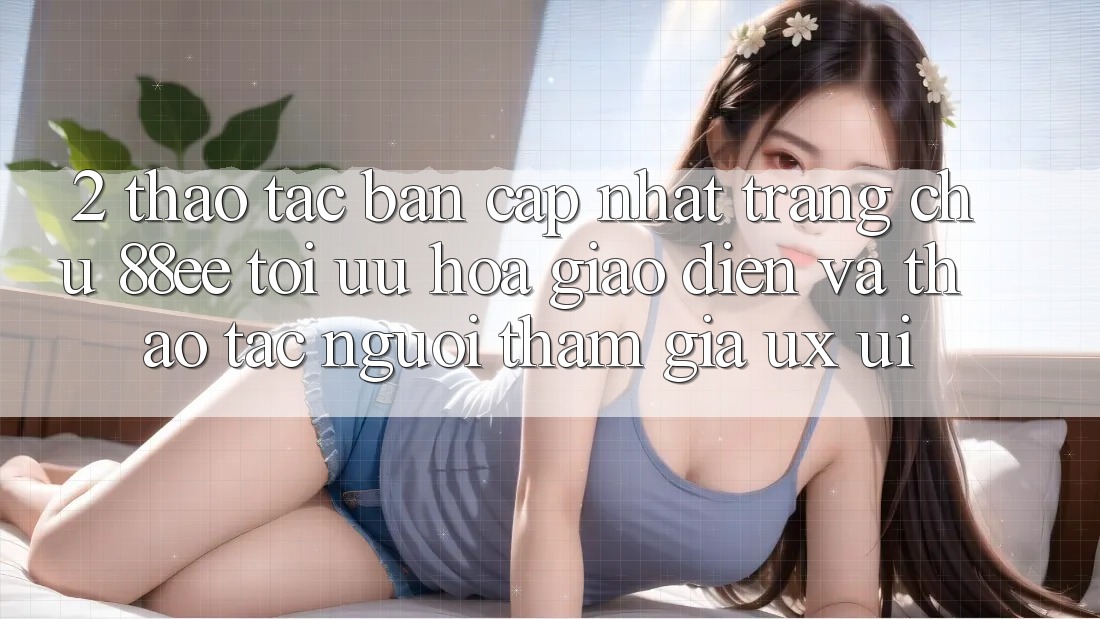 2. Thao tác Bản Cập Nhật Trang chủ 88ee: Tối Ưu Hóa Giao Diện Và Thao tác Người tham gia (UX/UI)