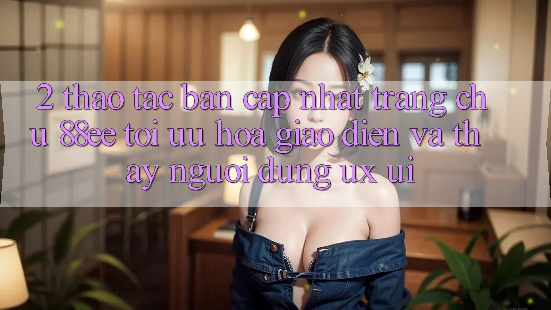 2. Thao tác Bản Cập Nhật Trang chủ 88ee: Tối Ưu Hóa Giao Diện Và Thấy Người Dùng (UX/UI)