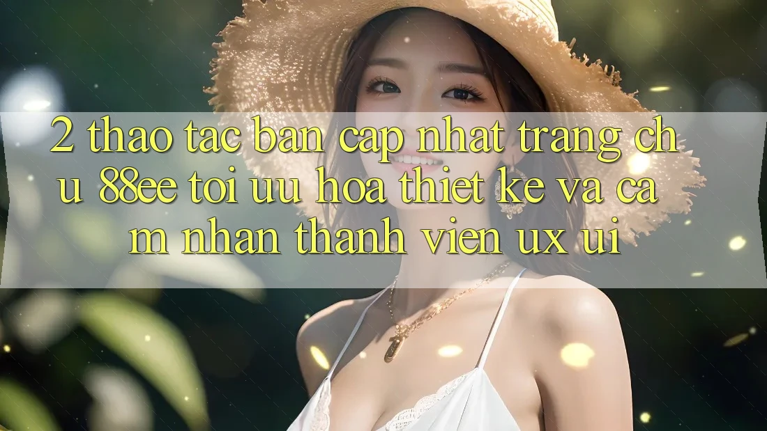 2. Thao tác Bản Cập Nhật Trang chủ 88ee: Tối Ưu Hóa Thiết kế Và Cảm nhận Thành viên (UX/UI)