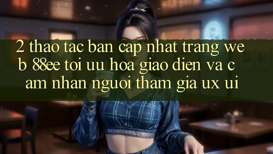 2. Thao tác Bản Cập Nhật Trang web 88ee: Tối Ưu Hóa Giao Diện Và Cảm nhận Người tham gia (UX/UI)