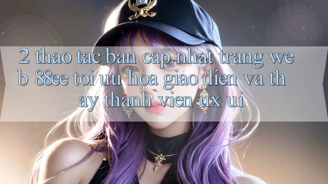 2. Thao tác Bản Cập Nhật Trang web 88ee: Tối Ưu Hóa Giao Diện Và Thấy Thành viên (UX/UI)