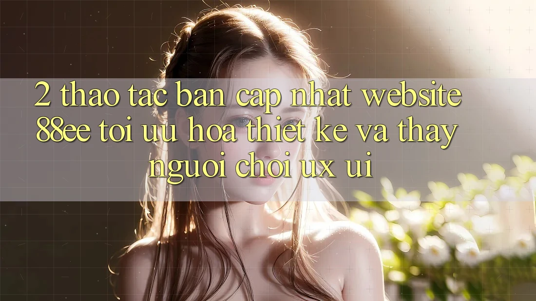 2. Thao tác Bản Cập Nhật Website 88ee: Tối Ưu Hóa Thiết kế Và Thấy Người chơi (UX/UI)