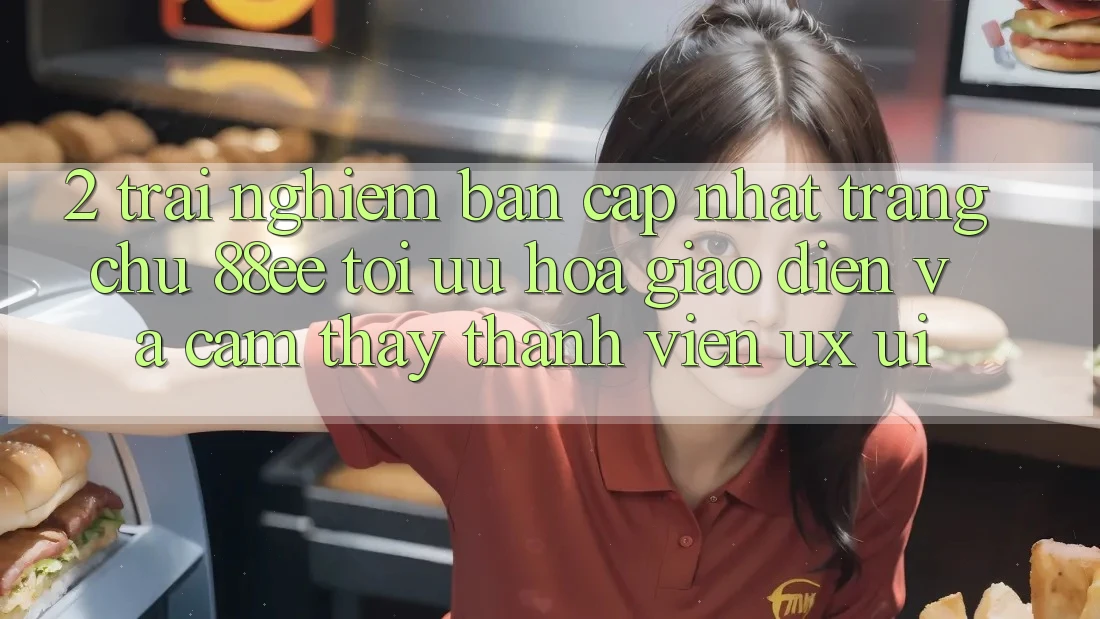 2. Trải nghiệm Bản Cập Nhật Trang chủ 88ee: Tối Ưu Hóa Giao Diện Và Cảm thấy Thành viên (UX/UI)
