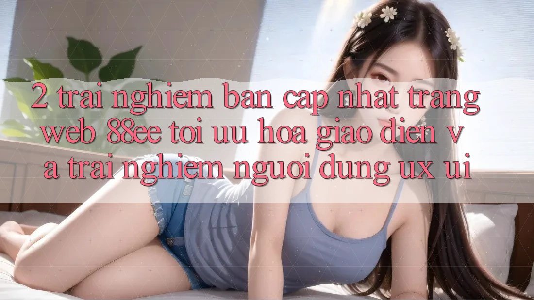 2. Trải nghiệm Bản Cập Nhật Trang web 88ee: Tối Ưu Hóa Giao Diện Và Trải Nghiệm Người Dùng (UX/UI)