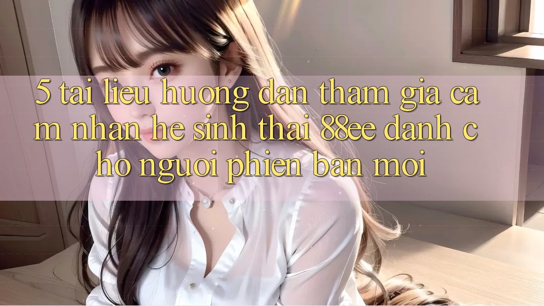 5. Tài liệu hướng dẫn Tham Gia Cảm nhận Hệ Sinh Thái 88ee Dành Cho Người Phiên bản mới