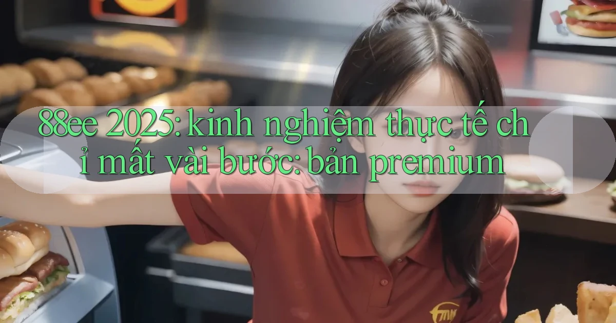 88ee 2025 kinh nghiệm thực tế chỉ mất vài bước bản premium