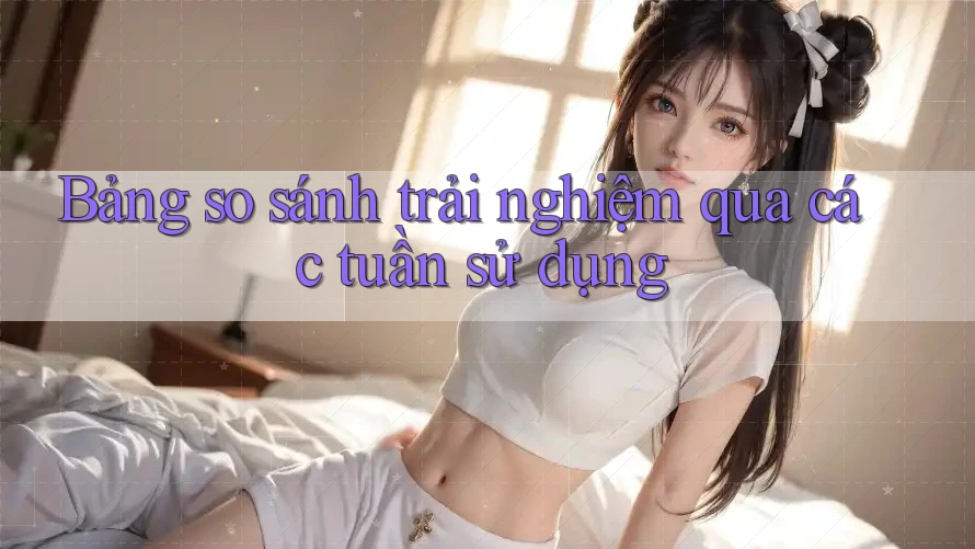 Bảng so sánh trải nghiệm qua các tuần sử dụng Bảng so sánh trải nghiệm qua các tuần sử dụng