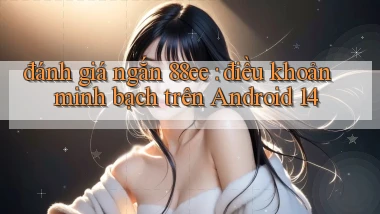 đánh giá ngắn 88ee điều khoản minh bạch trên Android 14