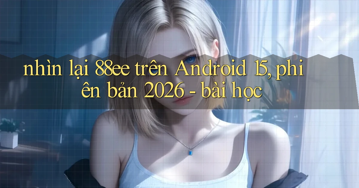 nhìn lại 88ee trên Android 15, phiên bản 2026   bài học