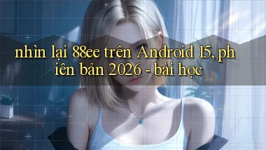 nhìn lại 88ee trên Android 15, phiên bản 2026   bài học