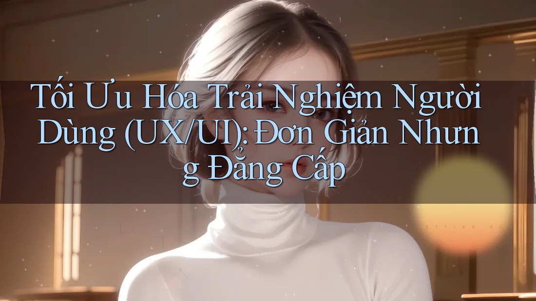 Tối Ưu Hóa Trải Nghiệm Người Dùng (UX/UI): Đơn Giản Nhưng Đẳng Cấp