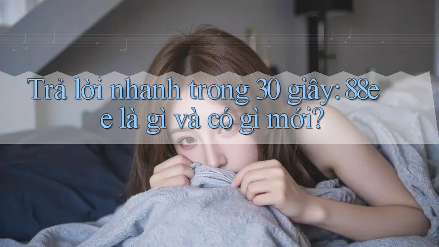 Trả lời nhanh trong 30 giây: 88ee là gì và có gì mới?